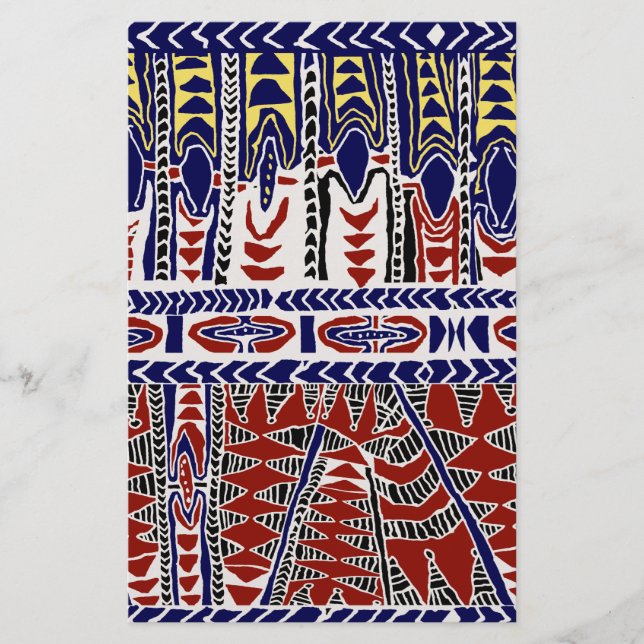 South Seas Samoa Batik Stationery (Front)