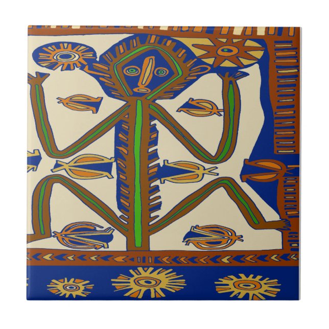 South Seas Samoa Man Tile (Front)
