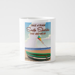South Shields Tyne and wear travel poster Large Coffee Mug