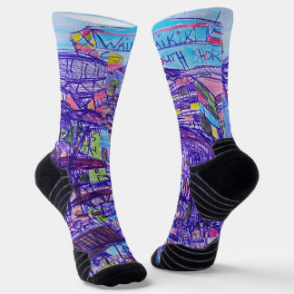 South Shore Waikiki Abstract Socks