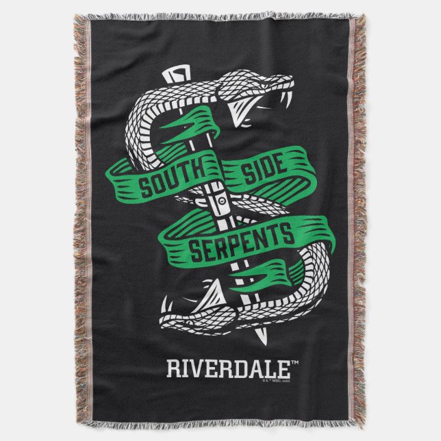 South Side Serpents Graphic Throw Blanket (Front Vertical)