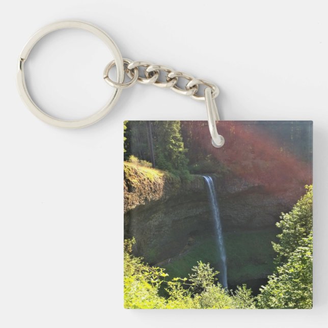 South Silver Falls, Oregon Keychain (Front)