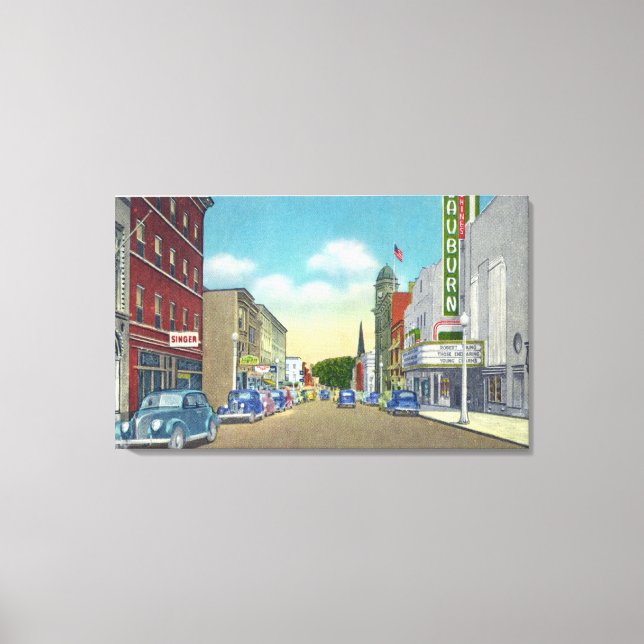 South Street View of Genesee Street Canvas Print (Front)