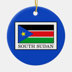 South Sudan Ceramic Ornament