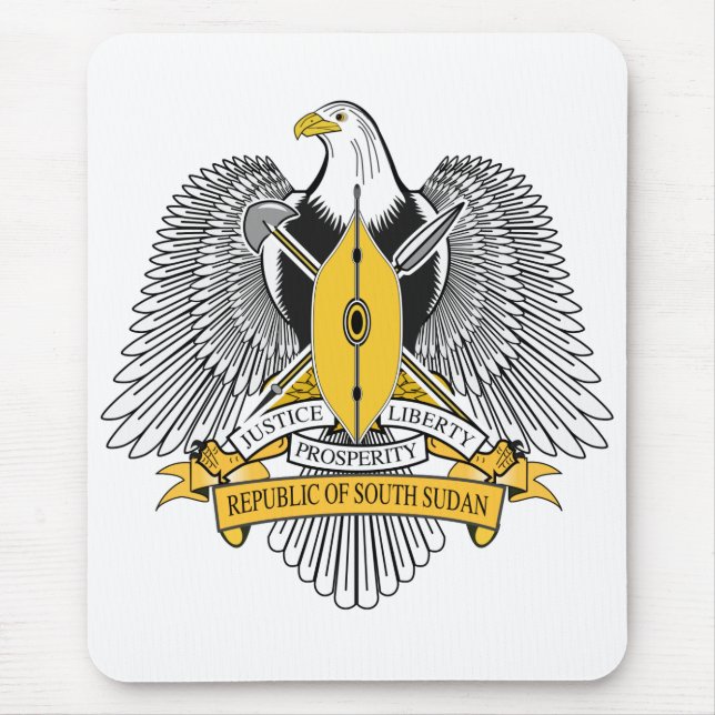 South Sudan Coat of Arms Mouse Pad (Front)