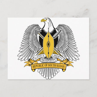 South Sudan Coat of Arms Postcard