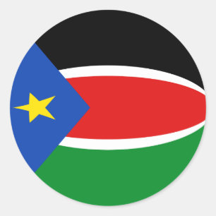 South Sudan Fisheye Flag Sticker