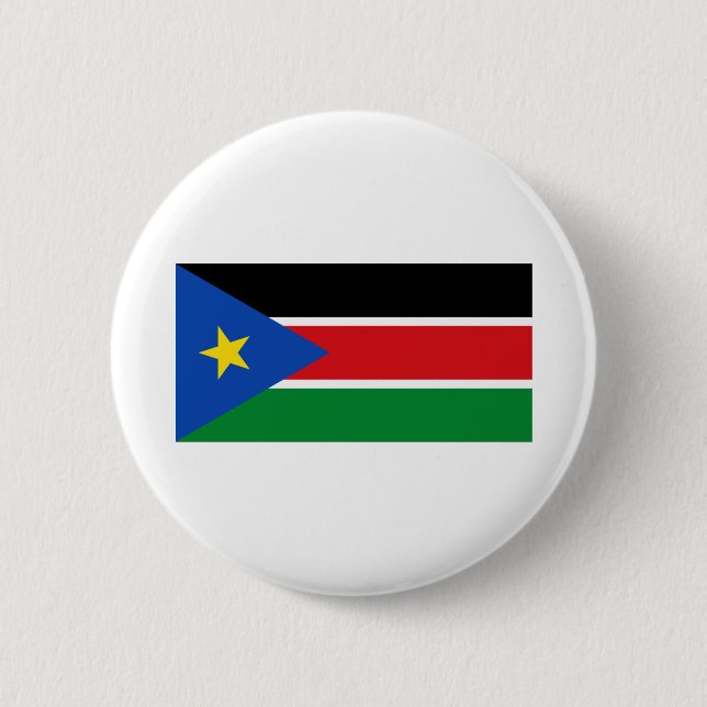 South Sudan Flag 2 Inch Round Button (Front)