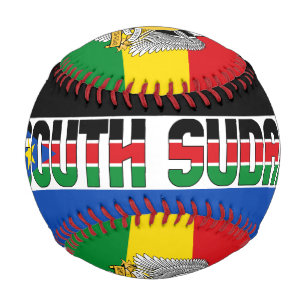 South Sudan Flag and Coat of Arms Patriotic Baseball