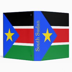 South Sudan Flag Binder