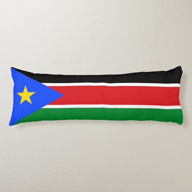 South Sudan Flag Body Pillow (Front)