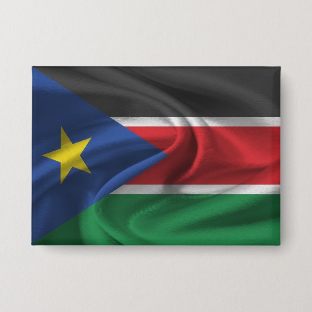 South Sudan Flag Button (Front)
