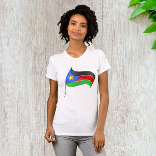 South Sudan Flag Country Colours Womens T-Shirt