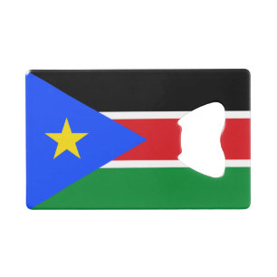 South Sudan Flag Credit Card Bottle Opener