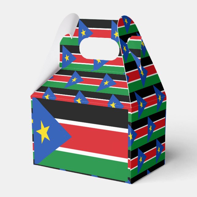 South Sudan Flag Favor Box (Back Side)