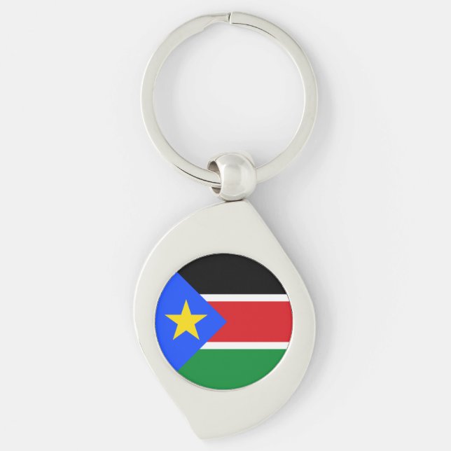 South Sudan Flag Keychain (Front)