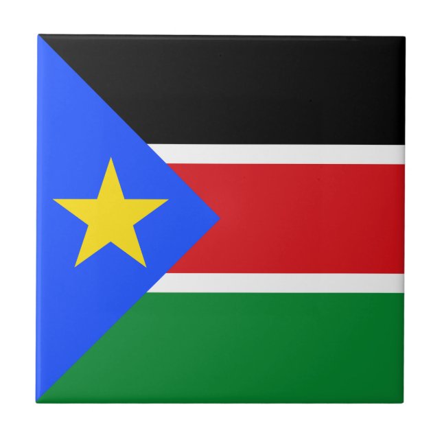 South Sudan Flag Tile (Front)
