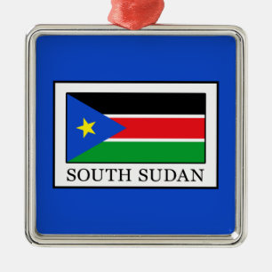 South Sudan Metal Ornament
