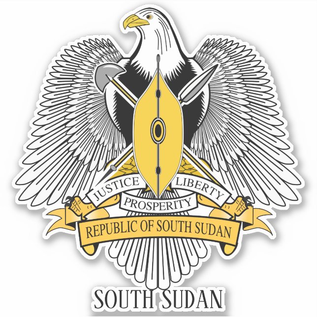 South Sudan National Coat Of Arms Patriotic (Front)