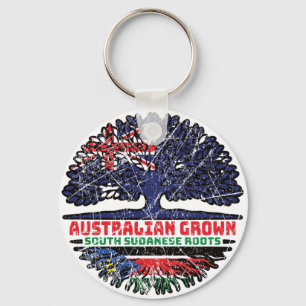 South Sudan South Sudanese Australian Australia Keychain