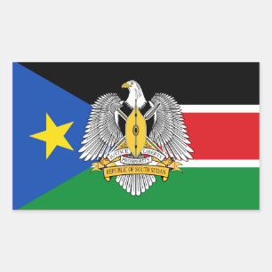 South Sudanese Flag & Coat of Arms, South Sudan Sticker