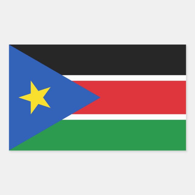 South Sudanese Flag, Flag of South Sudan Sticker (Front)