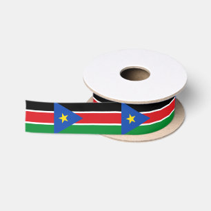 South Sudanese flag ribbon Satin Ribbon