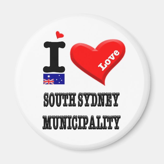 SOUTH SYDNEY MUNICIPALITY - I Love Magnet (Front)
