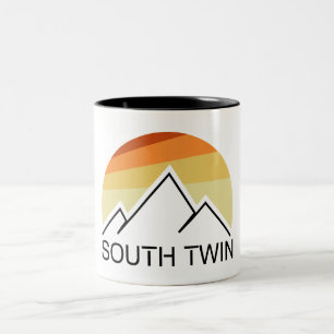 South Twin Mountain New Hampshire Retro Two-Tone Coffee Mug