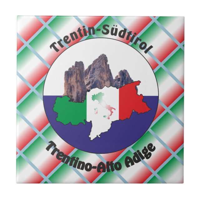 South Tyrol - Alto Adige - Italy - Italia Fliese Tile (Front)