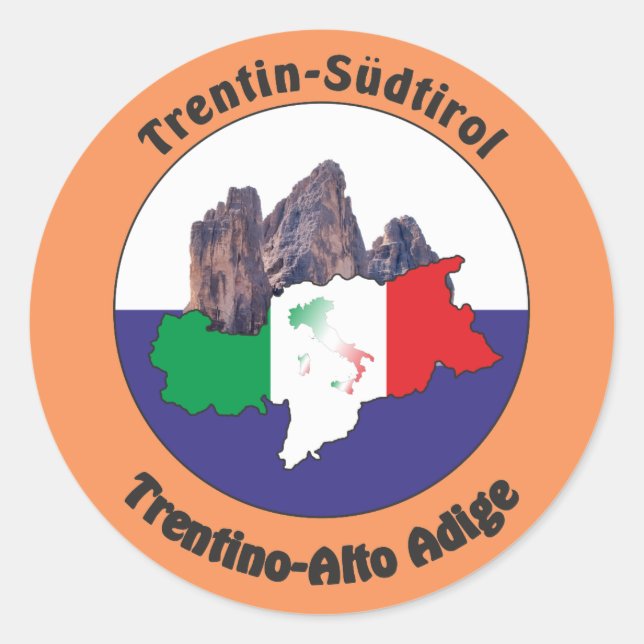 South Tyrol - Alto Adige -Italy - Italia Sticker (Front)