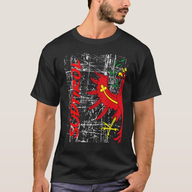 South Tyrol  In Retro Look For South Tyrolean Men  T-Shirt (Front)