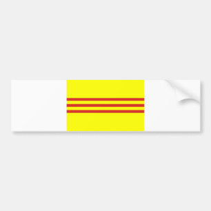 south vietnam ethnic flag bumper sticker