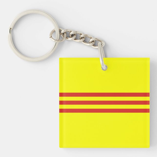 south vietnam flag keychain (Front)