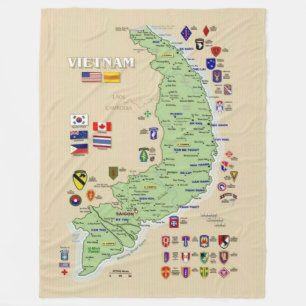 SOUTH VIETNAM FLEECE BLANKET