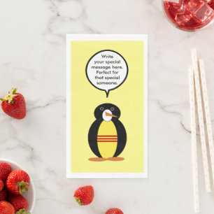 South Vietnamese Talking Ms Penguin Personalized Napkin