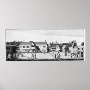 South View of Arundel House in London Poster