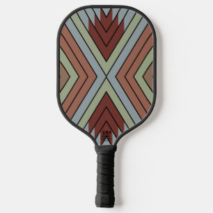 South West American Indian Style Patterned Art Pickleball Paddle