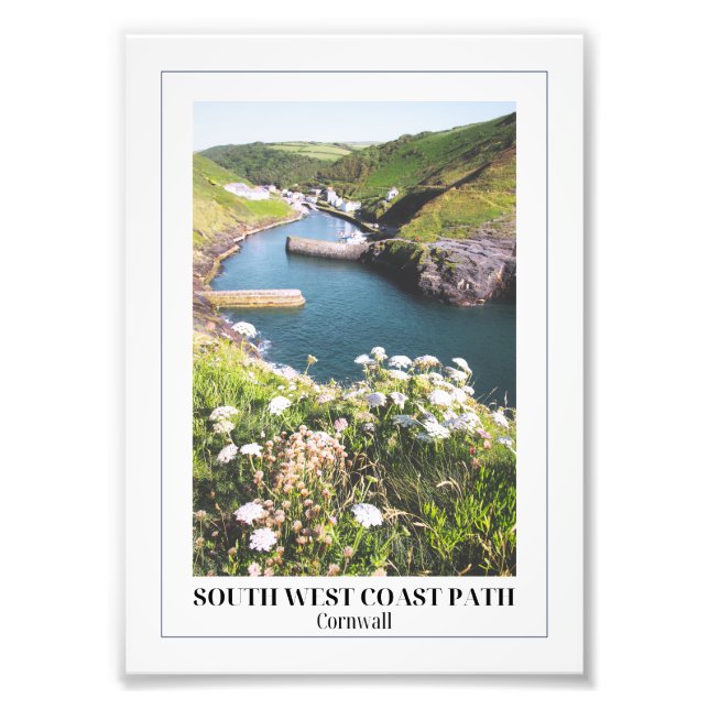 South West Coast Path, Boscastle, Cornwall Photo Print (Front)