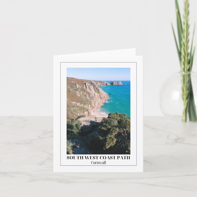 South West Coast Path, Porthcurno, Cornwall Card (Front)