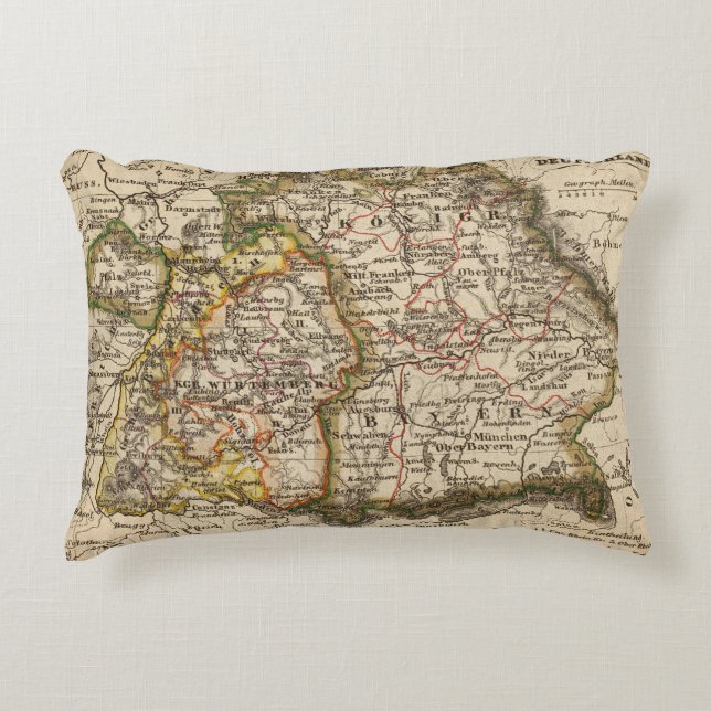 South West Germany Decorative Pillow (Front)