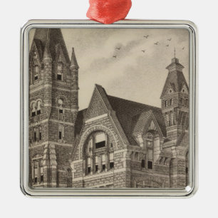South West Kansas College, Winfield, Kansas Metal Ornament