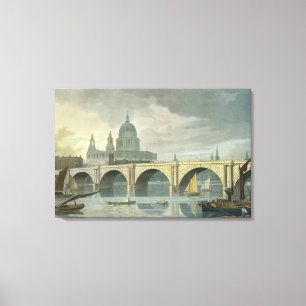 South West view of St Pauls Cathedral Canvas Print