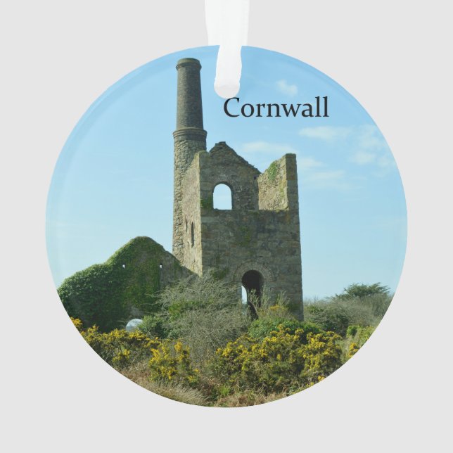 South Wheal Frances Tin Mine Cornwall England Ornament (Back)