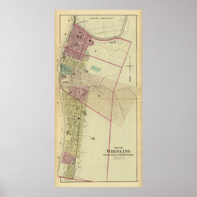 South Wheeling, fifth, sixth and eighth wards Poster (Front)