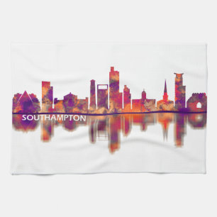 Southampton England Skyline Kitchen Towel