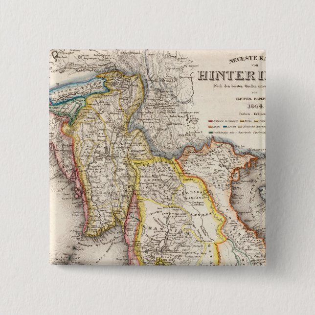 Southeast Asia 2 Inch Square Button (Front)