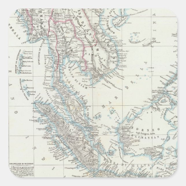 Southeast Asia Square Sticker (Front)