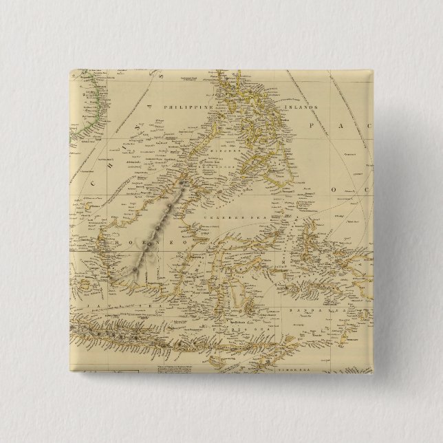 Southeast AsiaIndonesia 2 Inch Square Button (Front)