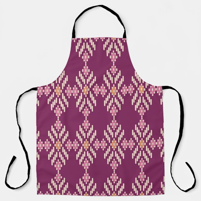 Southeast Asian: Retro Aboriginal Pattern Apron (Front)
